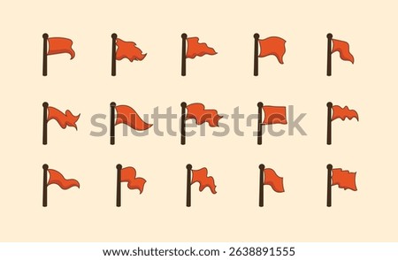 Stylized Variety Flag Illustration Pack