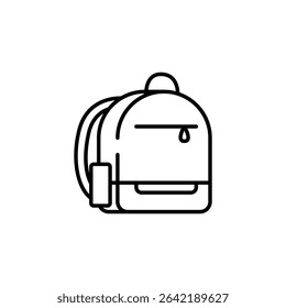 Stylized Vector Backpack Icon For Educational Or Travel Related Designs