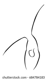 Stylized vector dancer guy