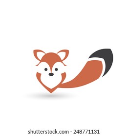 stylized vector fox