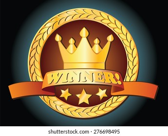 Stylized vector illustration on the theme of the competition, the achievements and victories. award winner.