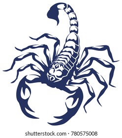 stylized vector illustration of a Scorpion.
the astrological sign of Scorpio.