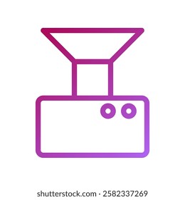 Stylized Vector Illustration of a Vacuum Machine