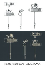 Ilustraciones vectoriales estilizadas de planos monorristas