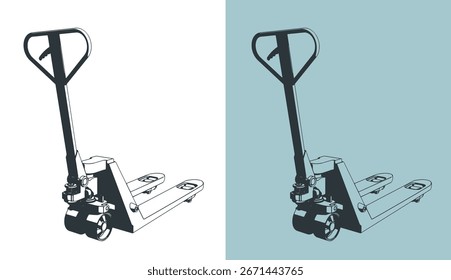 Ilustraciones vectoriales estilizadas del gato de la plataforma
