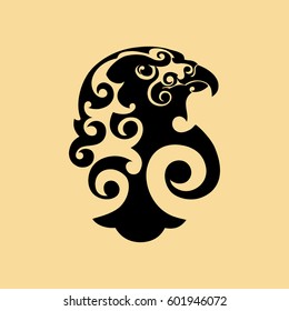 Stylized vector image of eagle head.