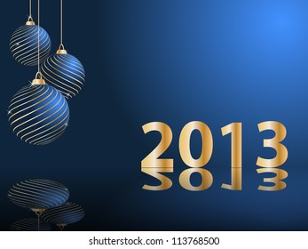 stylized vector New Years card