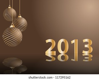 stylized vector New Years card