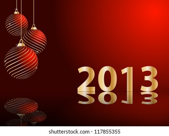 stylized vector New Years card