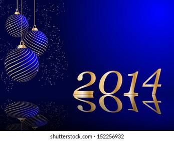 stylized vector New Years card