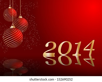 stylized vector New Years card