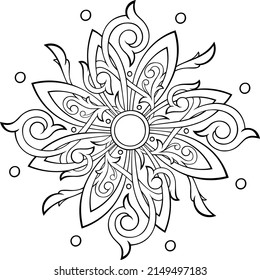 Stylized vector ornamental art design