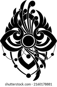 Stylized vector ornamental art design