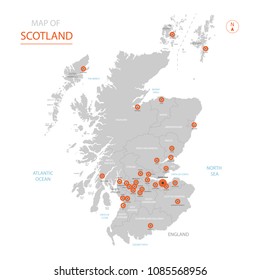 6,105 Scotland vector map Images, Stock Photos & Vectors | Shutterstock