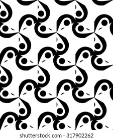 Stylized vector seamless texture of the elements of geometric figures.