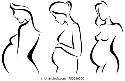 Silhouette Femme Enceinte High Res Stock Images Shutterstock