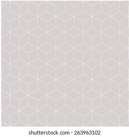 Stylized vector texture. Seamless vector. Repeating geometric tiles with hexagonal grid.