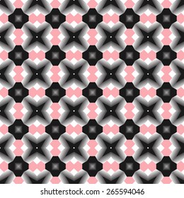 Stylized vector texture. Seamless vector. Repeating geometric tiles with hexagonal grid.