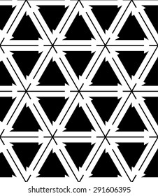 Stylized vector texture. Seamless vector. Repeating geometric tiles with hexagonal grid.
