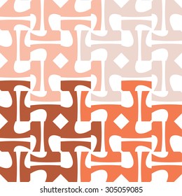 Stylized vector texture. Seamless vector. Repeating geometric tiles with hexagonal grid.