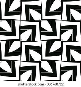 Stylized vector texture. Seamless vector. Repeating geometric tiles with hexagonal grid.