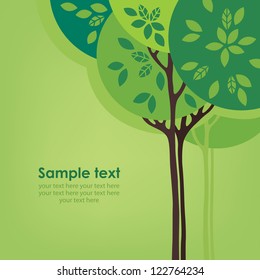 Stylized vector tree