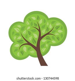 Stylized vector tree