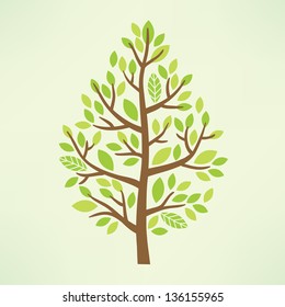 Stylized vector tree