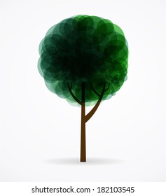 Stylized vector tree