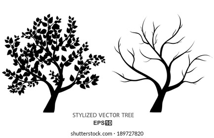 Stylized vector tree