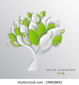 Stylized vector tree