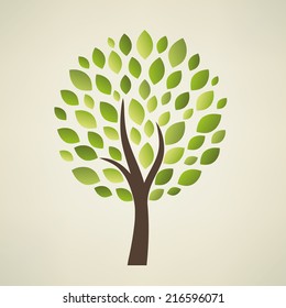 Stylized Vector  Tree