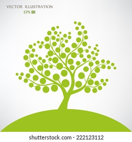 Stylized vector tree