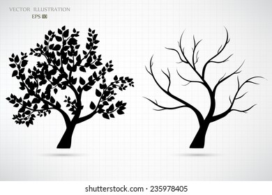 Stylized vector tree