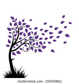 Stylized vector tree