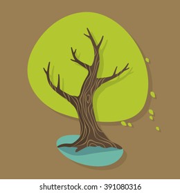 Stylized vector tree