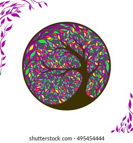 Stylized vector tree