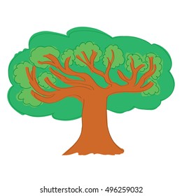 Stylized vector tree