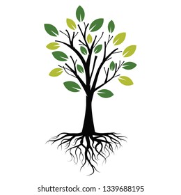 Stylized vector tree. Vector illustration