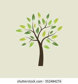 Stylized vector tree Vector Illustration