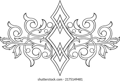 Simpático ornamento gótico victoriano