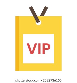 Stylized VIP card icon representing exclusive access, premium membership, and brand loyalty programs.