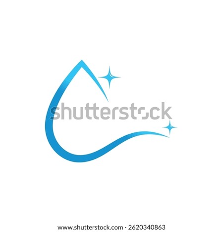 Stylized water drop logos and symbol