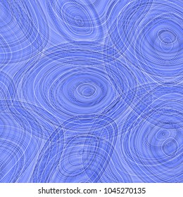 Stylized water ripple abstract vector background. Illustration with creative blue curves, waves concept pattern. Bright summer graphic design. Stylized sea, ocean or swimming pool indigo water.