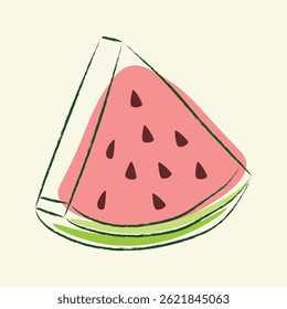 Cunha de melancia estilizada: Doce Tratado de Verão