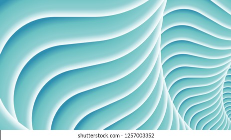 Stylized wavy Illustration. Abstract background, vector pattern.