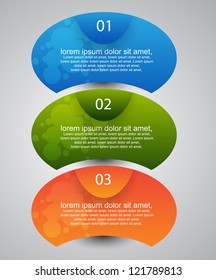 stylized web banners with number options