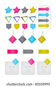 stylized web designing elements