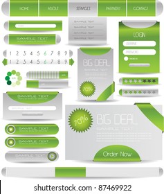 stylized web designing elements