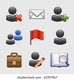 Stylized web icons, set 01